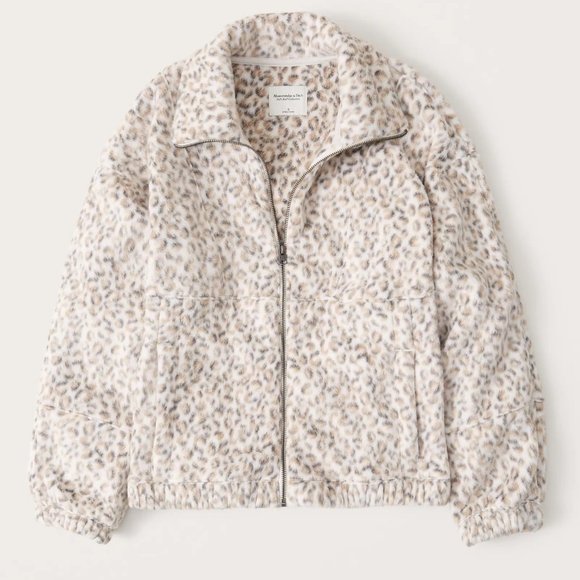 abercrombie leopard sherpa